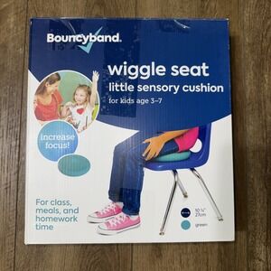 Bouncyband – Wiggle Seat – Green, 10 3/4" D, Large Sensory Cushion‎ for Kids Age